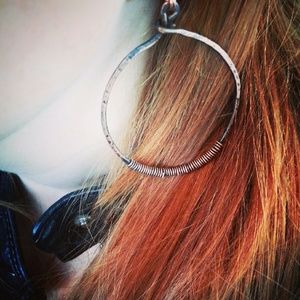 Solid Copper Handmade Hoops Hoop Earrings